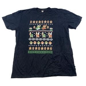 Mario Retro Gaming Graphic Tee Thrifted Vintage Style Size 3XL